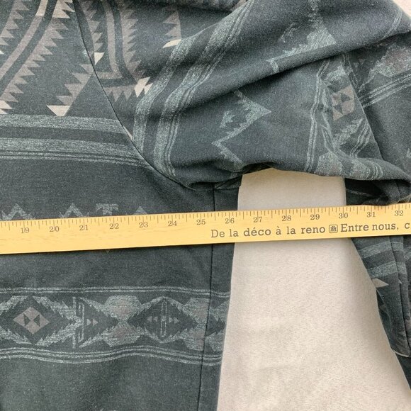 Ralph Lauren Polo Mens Sweater 2XL Black Gray Aztec Hoodie Southwestern Tribal - Picture 10 of 13